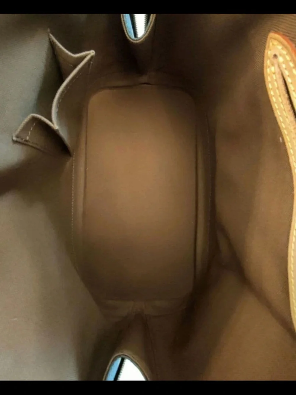Louis Vuitton Monogram Alma Satchel in Brown and Tan